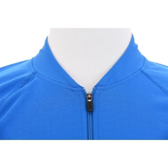L.L Bean LL Bean Mens 1/2 Half Zip Pullover Gym Running Wicking Blue Pocket Sz M - Picture 4 of 9